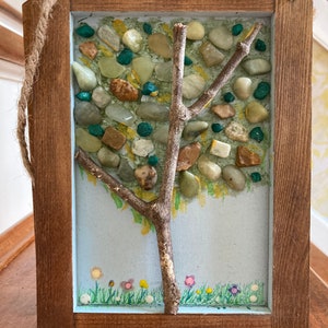 Pebble Art - Spring Tree