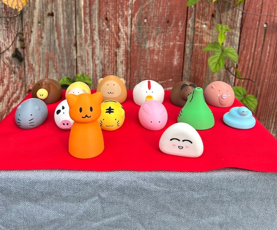 14 Figure Chinese Zodiac Animal Figurine Set - Etsy