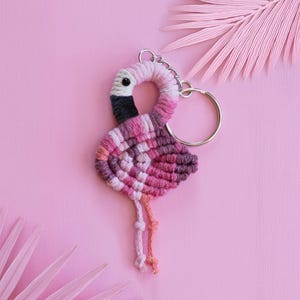 Colorful Flamingo Keychain or Magnet • Backpack, Wallet or Purse Accessory • Rainbow Pride • Small Gift • Event Favor