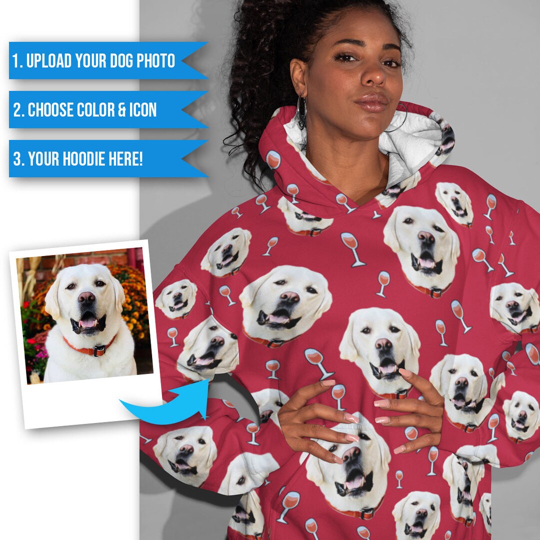 Custom Oversized Dog Hoodie Blanket Furry Hoodie Etsy