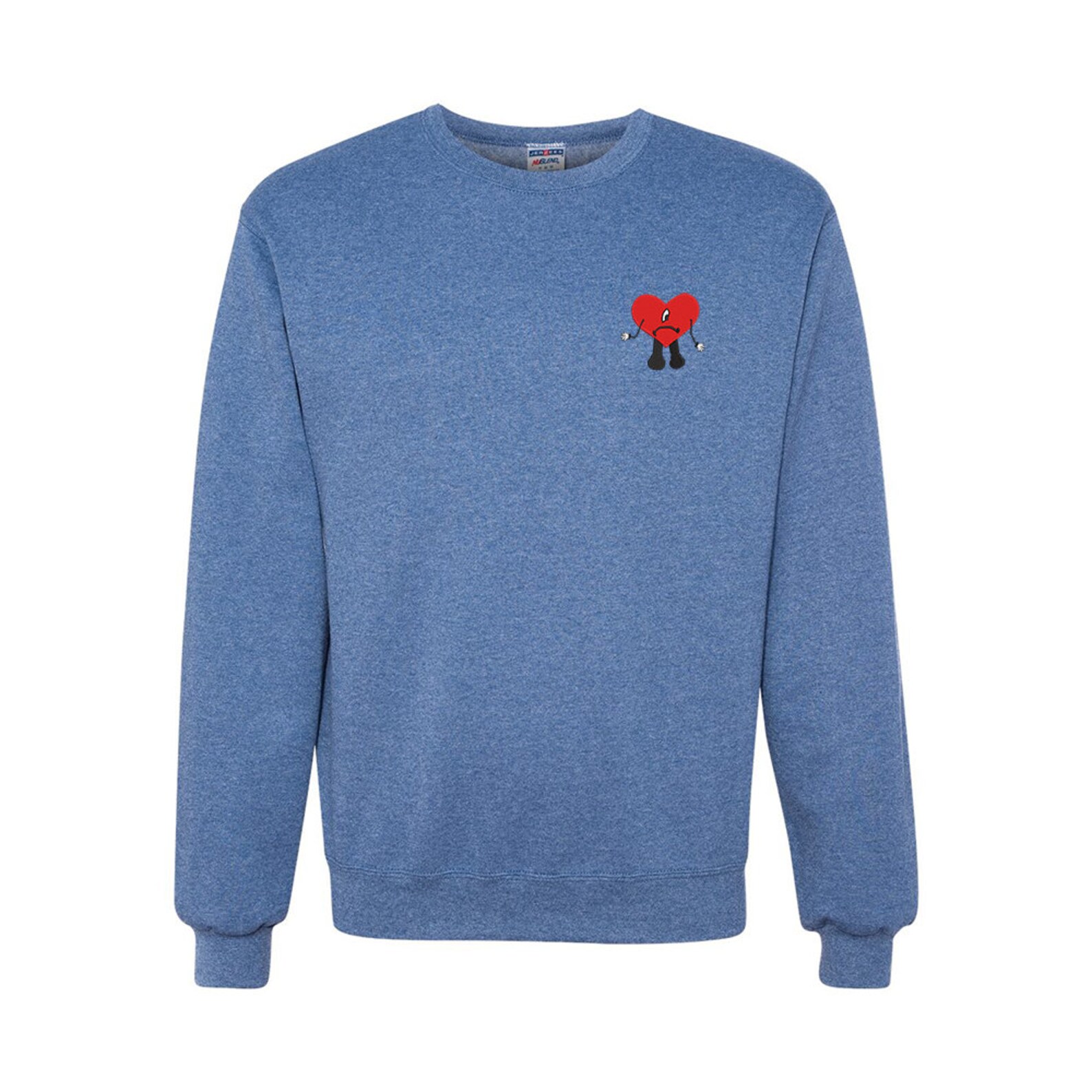 Bad Bunny Crewneck Sweater Heart Logo Un Verano Sin Ti - Etsy