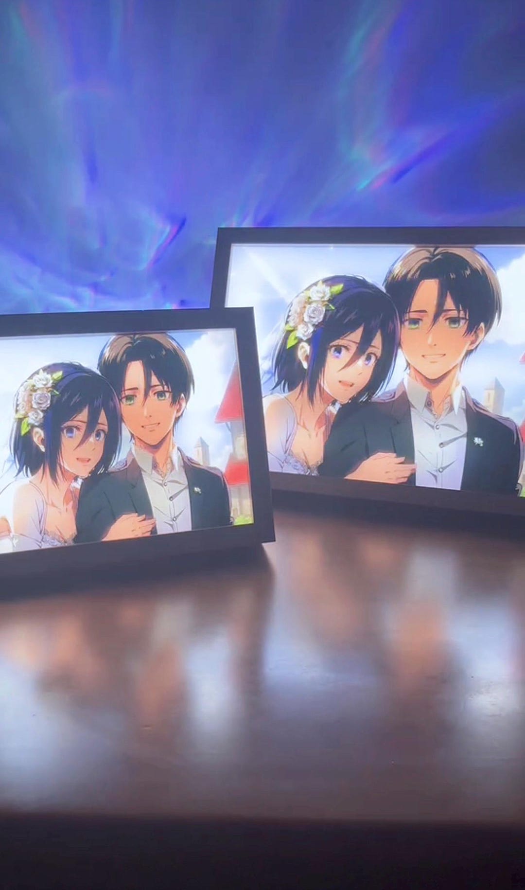 Custom Anime LED Photo Frame | Personalized Manga Portrait, Otaku Decor ...