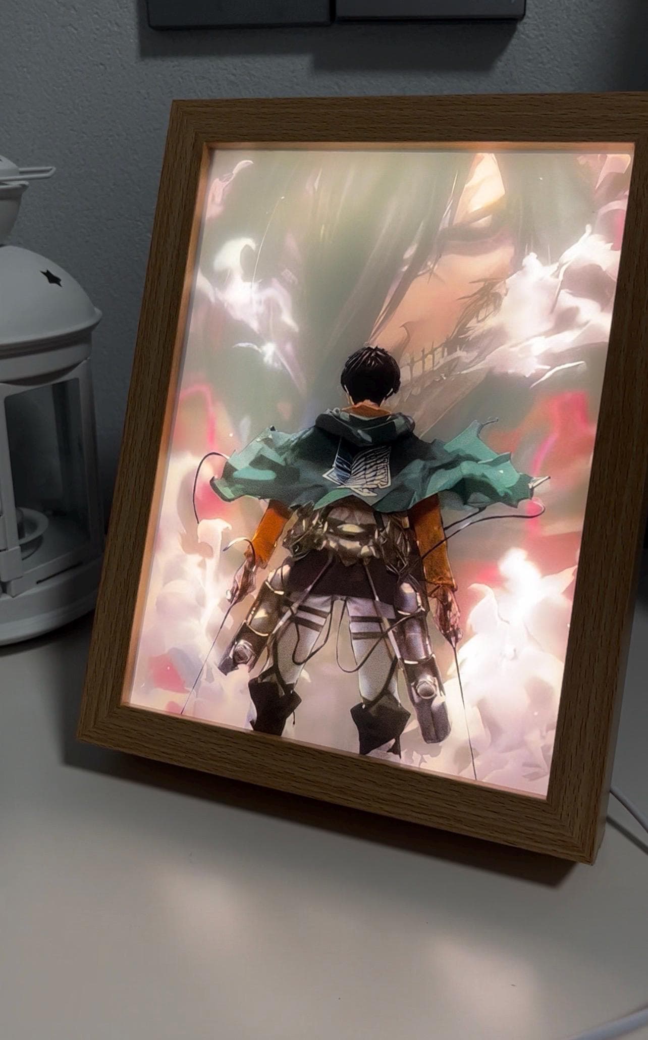 Custom Anime LED Photo Frame | Personalized Manga Portrait, Otaku Decor ...
