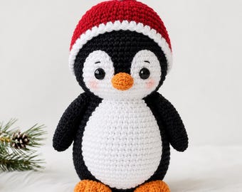 Crochet Penguin Pattern PDF | Amigurumi Penguin Plush Tutorial | Easy Winter Crochet Pattern | Cute Penguin Toy DIY