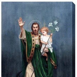 Saint Joseph Terror of Demons canvas
