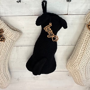 Modern Stocking Tag/Name Ornament