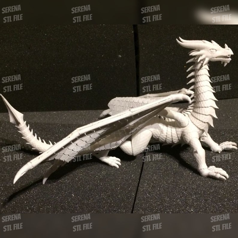Seven the Articulated Dragon 3D Prints STL File Etsy España