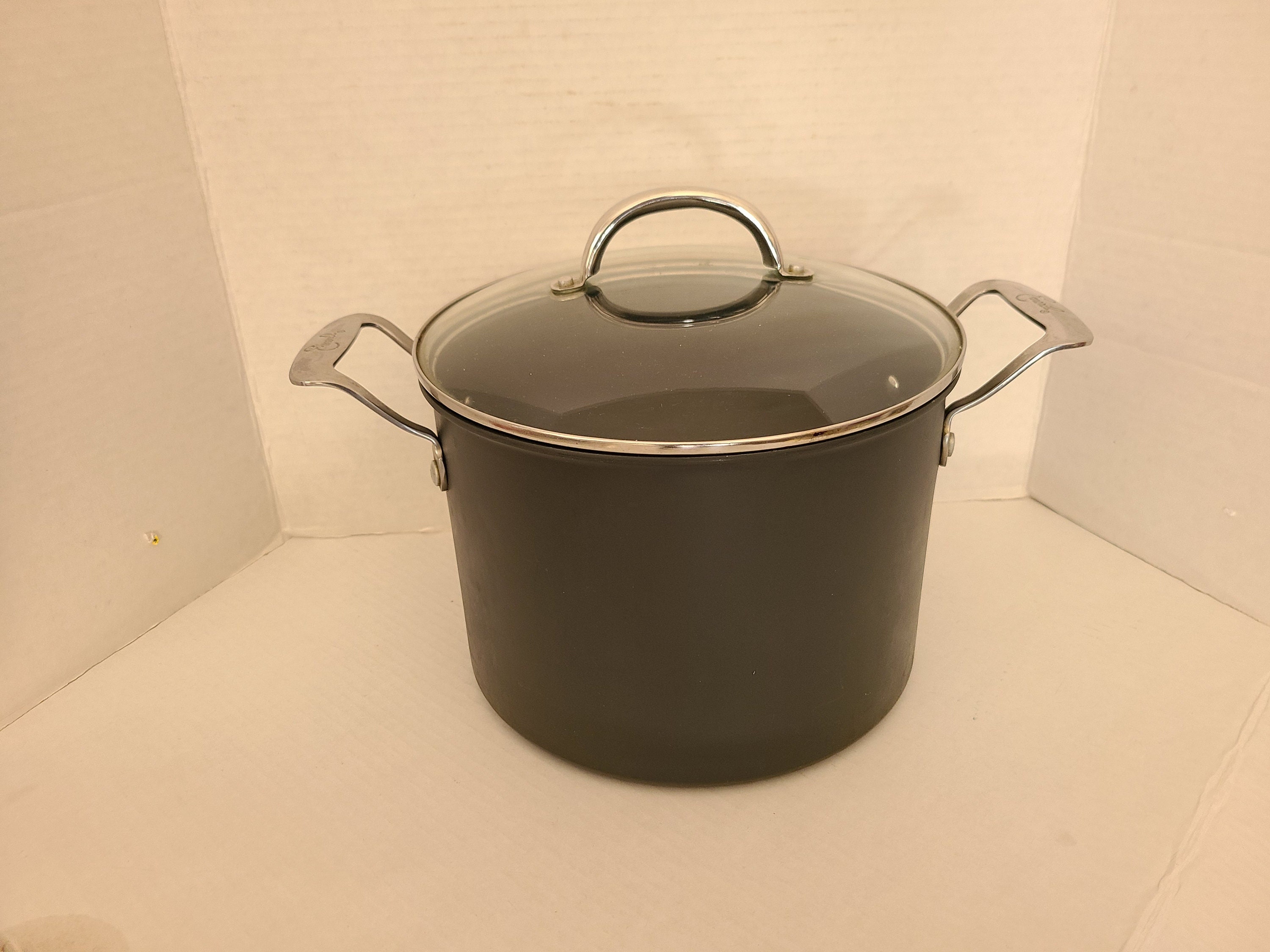 Emeril Lagasse Stainless 3 Quart Cooking Sauce Pan with Pour Spout  Straining Lid