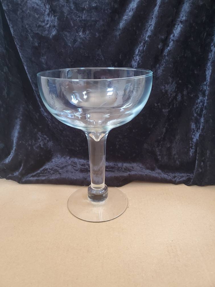 Vintage Princess House Crystal Glass Giant Champaingn Style Etsy