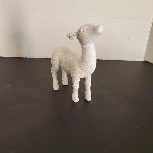 White Ceramic Deer Etsy