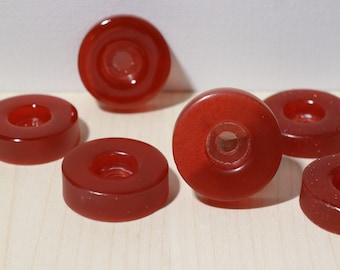 Dunkelrote JAM / DANCE Plugs für Roller / Quad Skates 5/16"