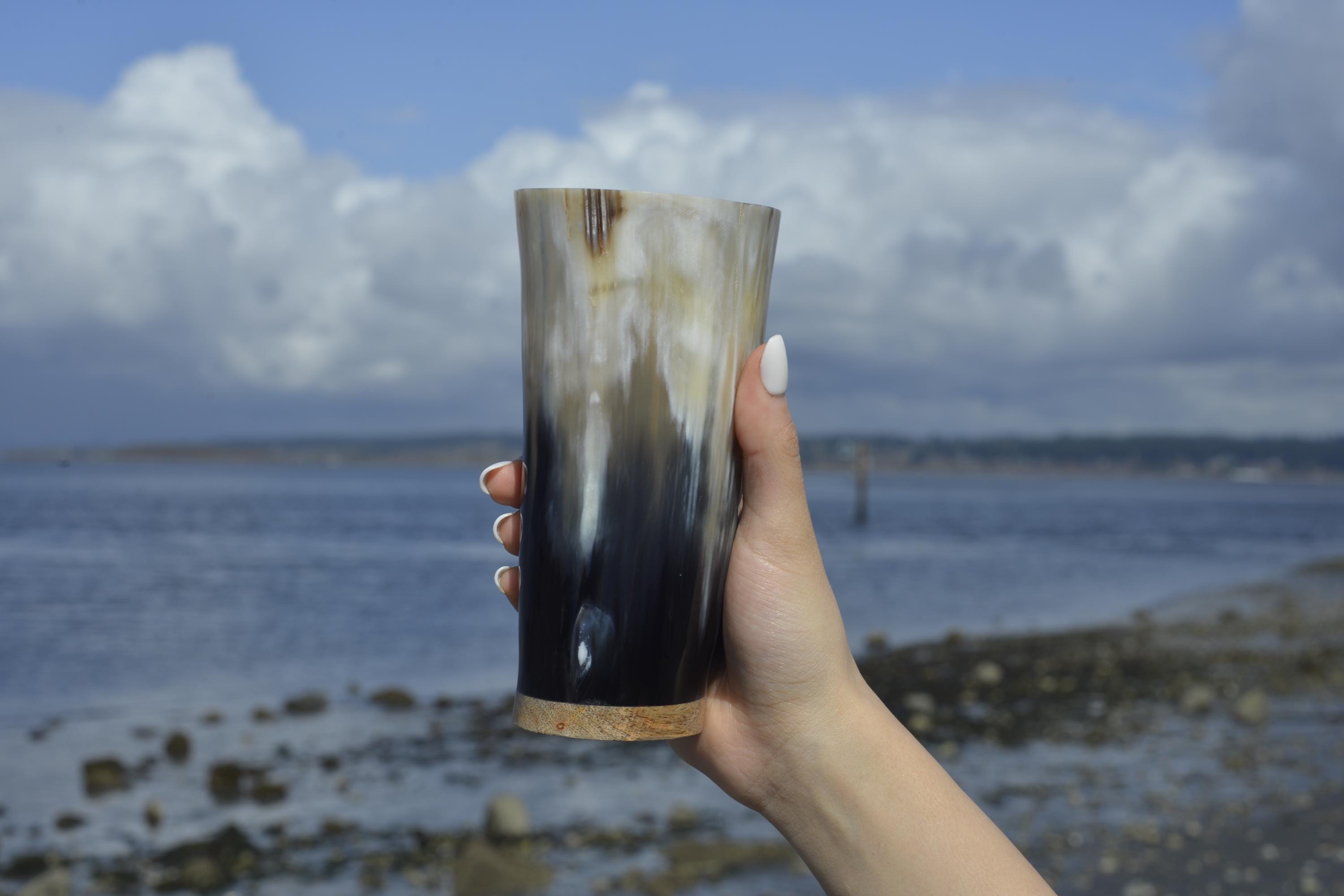 Drinking Horn Glass - Etsy