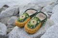 Women's Moccasins Hand beaded Genuine Leather product logo