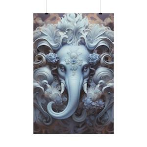 Ganesha / Ganapathi / Pillayar: dios hindú de la prosperidad y el bienestar, auspicioso - Pósteres enrollados