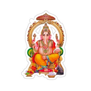 Indian, Hindu, God, Lord Ganesha, God of Wealth, Prosperity and Well Being, Auspisious - Stickers