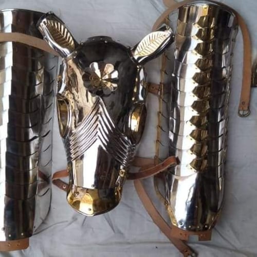 Jousting Horse Armor Medieval Combat Horse Head Protecting Etsy