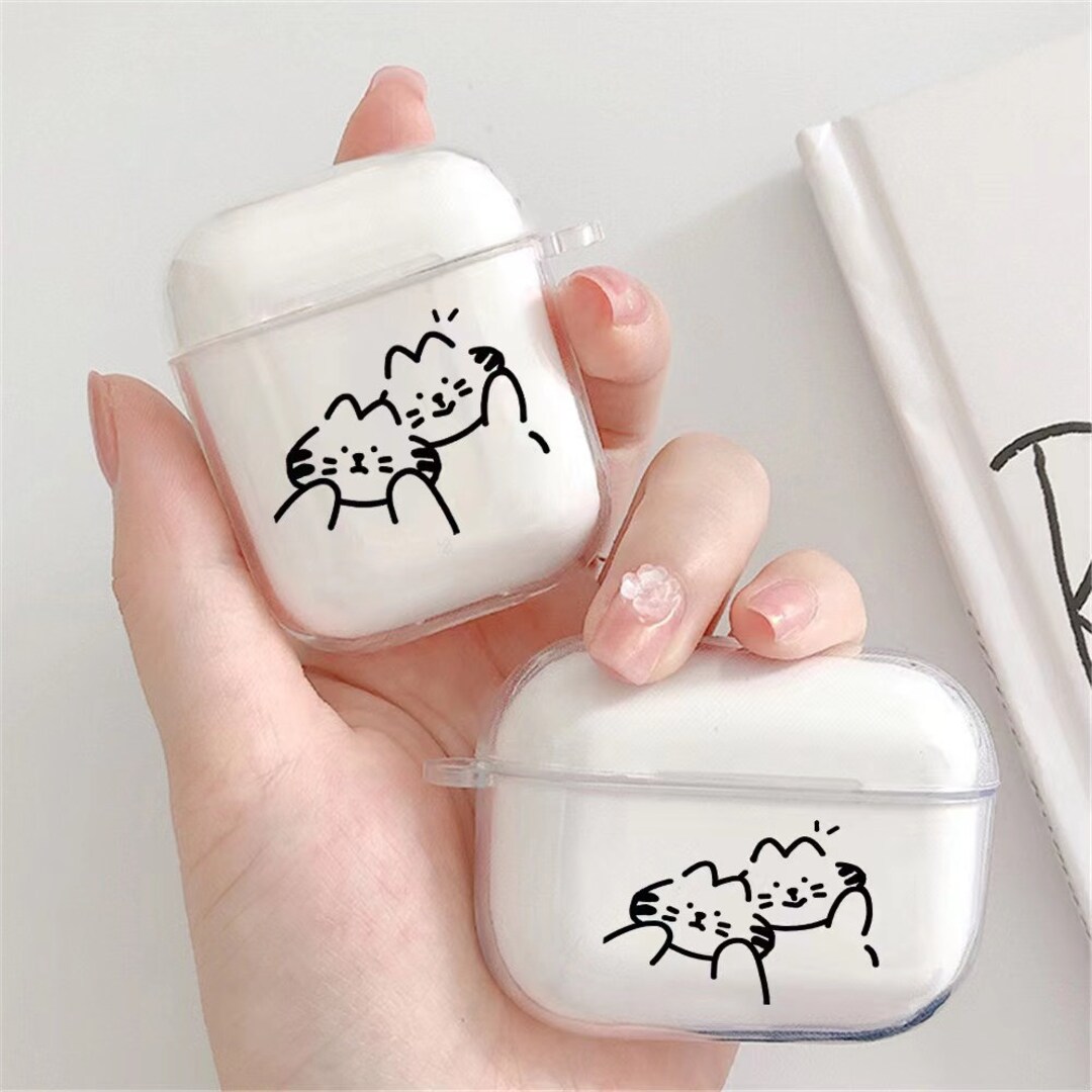 Cute Cat AirPod Case Clear AirPod Protector Etsy