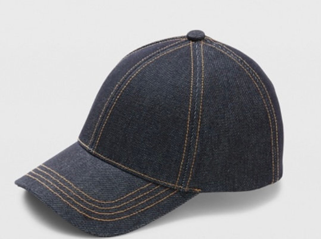 Blue Jean Baseball Cap Etsy