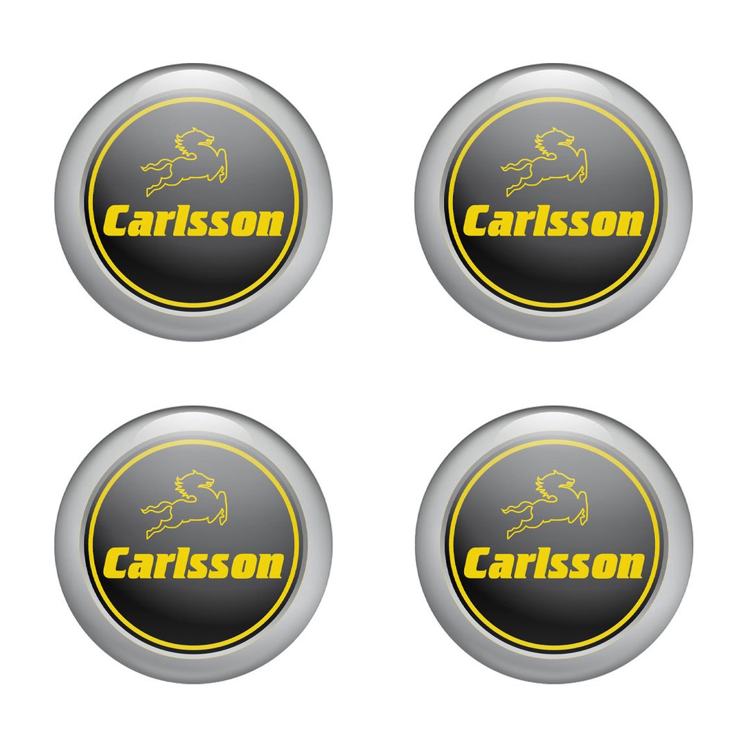 4 X All Sizes 3D Print Logo Carlsson Domed Stickers for Wheel - Etsy