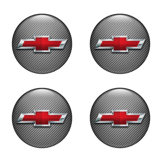 Buy Chevrolet 4 X All Sizes 3D Print Logo Domed Stickers for Wheel Online  in India 