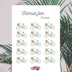 Fahrrad Spar Challenge Bugdet Spiel !Passend für den A6 Binder!