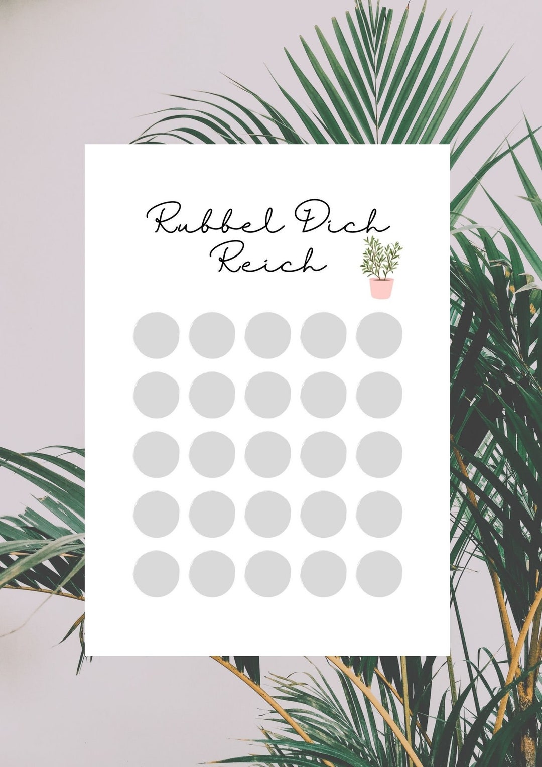 Rubbel dich Reich Gold 75 Euro Spar Challenge Finanzen Sparen Budget