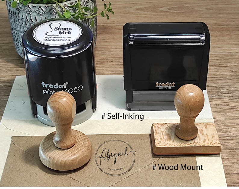 Custom Logo Stamp: Personalized Rubber Stamp, Business Branding - Etsy