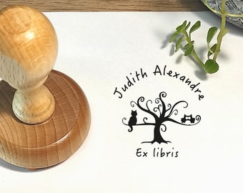 Personalized Ex Libris Stamp: Custom Library Book Stamp