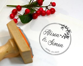 CUSTOM WEDDING STAMP. Personalized wedding stamp. Wedding stamper. Invite rubber stamp. Wedding favor stamp. Invitation Stamp. Favors stamp.