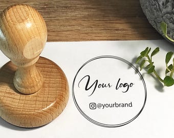 Custom Logo Stamp: Personalized Rubber Stamp, Business Branding