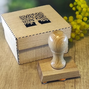 Caja de regalo grabada, cartón impreso para sello personalizado. Sello de regalo Ex Libris con caja para amantes de los libros. Sello de libro envuelto para regalo.