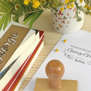 BOEKSTEMPEL, Boekstempel gepersonaliseerd, Bibliotheekstempel gepersonaliseerd, Bibliotheekstempel, Aangepaste boekstempel, Docentenboekstempel Van de bibliotheekstempel,