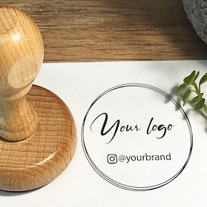 Custom stamp, personalized stamp, custom logo stamp, custom rubber stamp, custom stamp logo, rubber stamp, logo stamp, self inking stamp zdjęcie 1