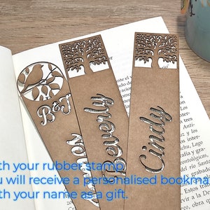 Personalized Ex Libris Stamp: Matisse Cat Design, Library Book Stamp image 6