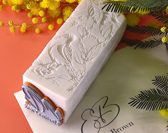 Personalized stamp with acrylic handle – Romantic and artistic anniversary gift