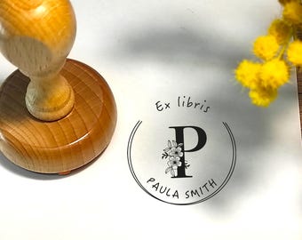 Personalized Ex Libris Book Stamp: Custom Library Stamp