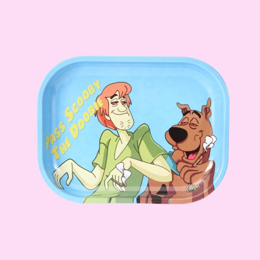 Scooby Doo Cartoon Rolling Tray Stoner Gift Metal Rolling Tray Stoner