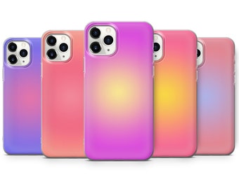 Spiritual Aura Colors Handyhülle mit Farbverlauf für iPhone 14,13,12,11,X,Xr,7+,8+,SE, Samsung A52,A72,A51, A12, Galaxy S21,S20FE,S10e