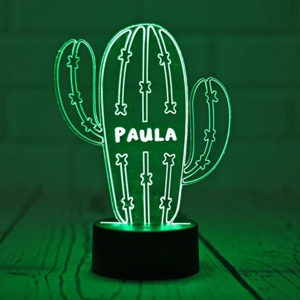 Lámpara Personalizada Cactus