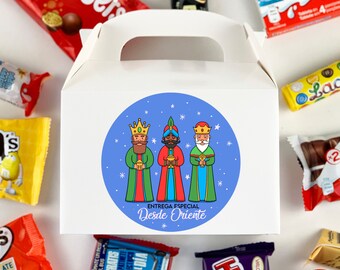 Caja Regalo Chocolatinas Reyes Magos Navidad Chocolate