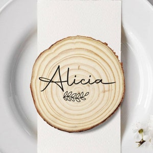 Personalized Wooden Placeholder with Name for Weddings