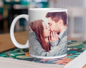 Taza personalizada con foto Hogar Decoración Regalo Cumpleaños Parejas