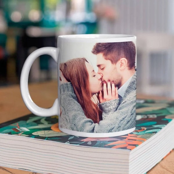 Taza personalizada con foto Hogar Decoración Regalo Cumpleaños Parejas