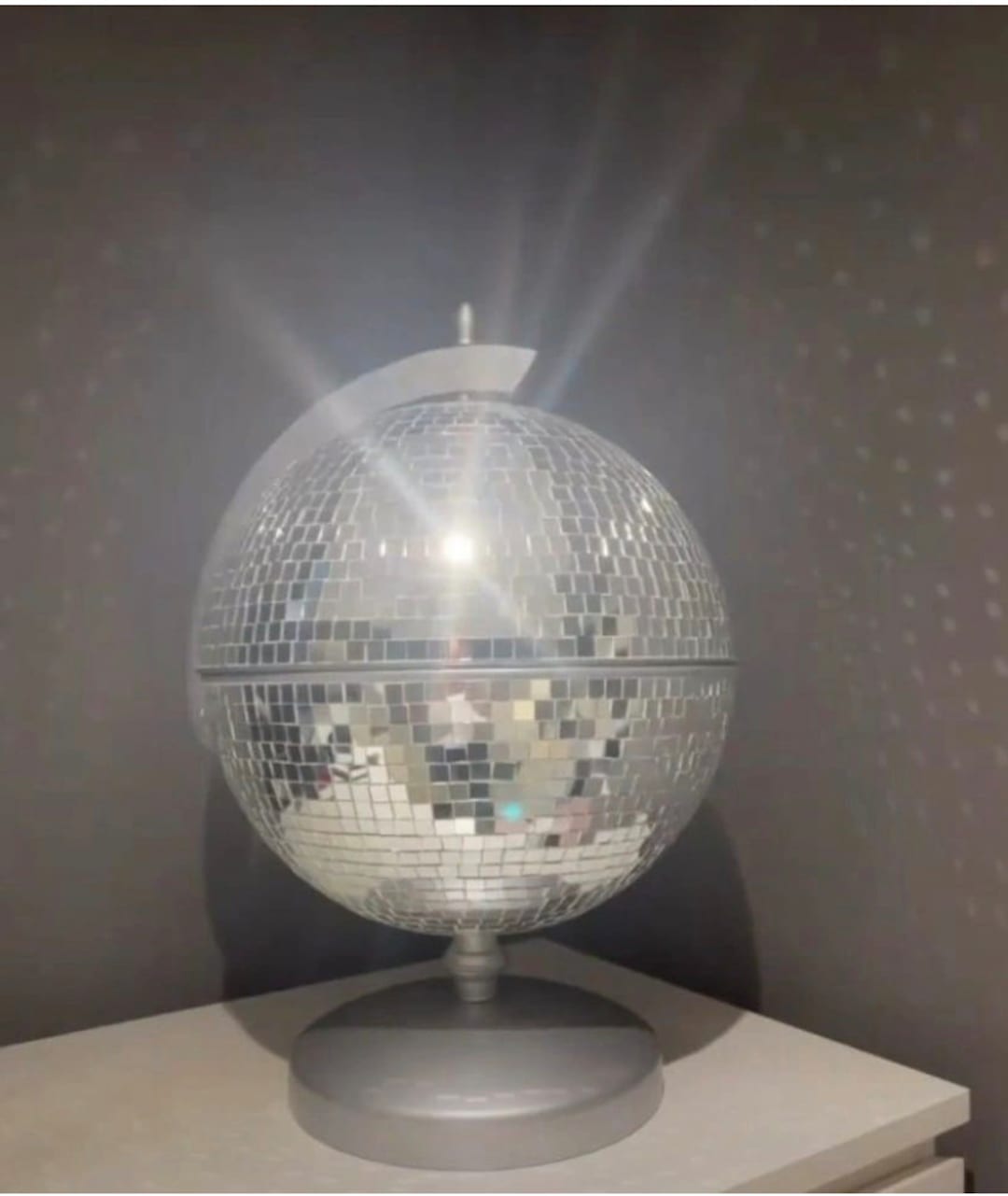Glam Globe Disco Ball Bar Globe tabletop Etsy