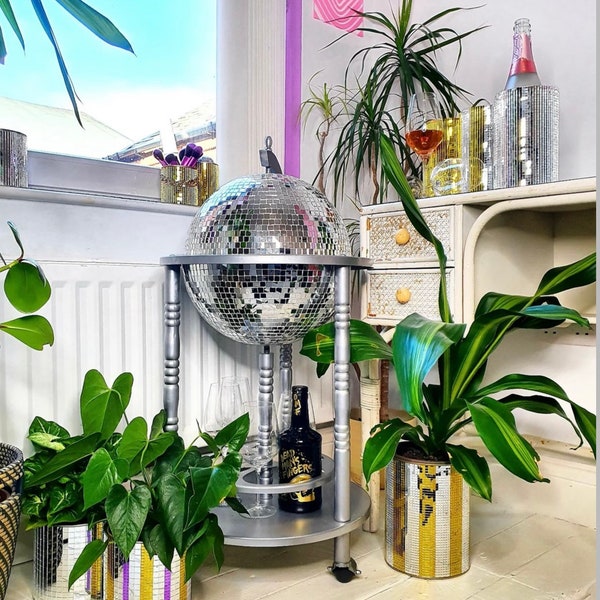 Glam Globes - Disco Ball Bar Cart