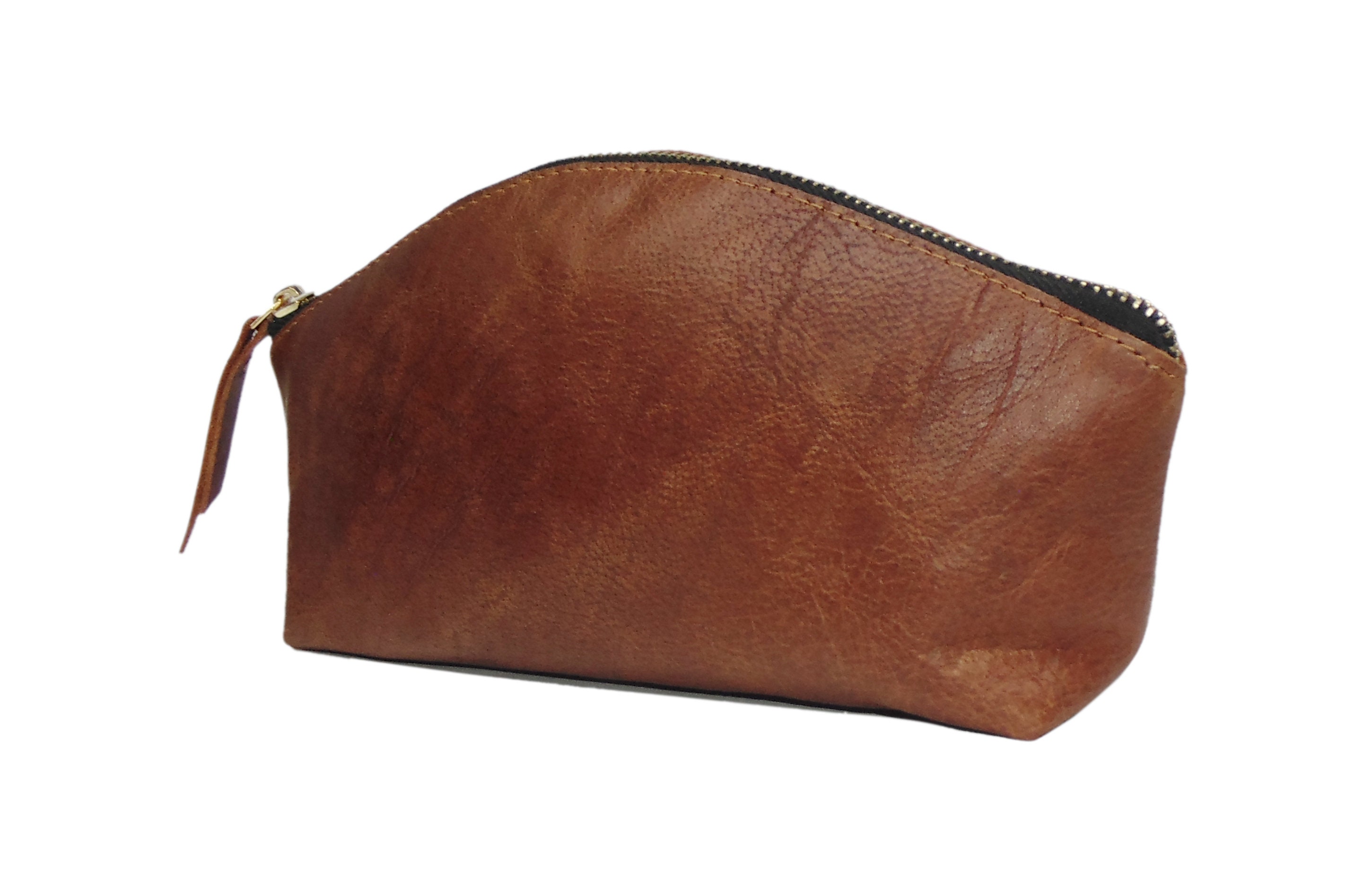 Personalized Leather Makeup Bagcustom Cosmetic Bagleather - Etsy