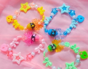 My Guardian Character  - Fairy Kei/Yume Kawaii Retro Kandi Bracelet