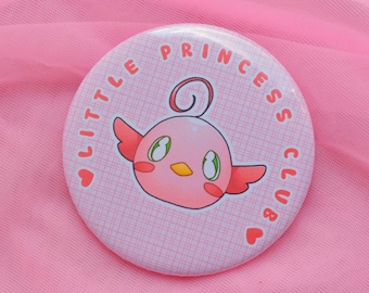 Pretear Tipi "Little Princess Club" 2.25 Button Badge