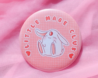 CLAMP Magic Knight Rayearth Mokona "Little Mage Club" 2.25 Button Badge