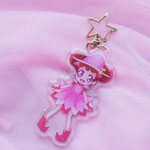 Ojamajo Doremi Doremi Harukaze 3&quot; Glitter Acrylic Keychain Charm